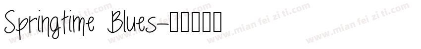 Springtime Blues字体转换